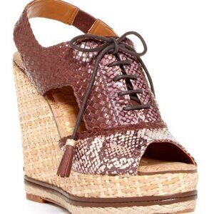 Sam Edelman Tinley Lace-Up Wedge Platforms